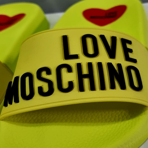 LOVE MOSCHINO ŽENSKE PAPUČE ŽUTA/CRNA 24838