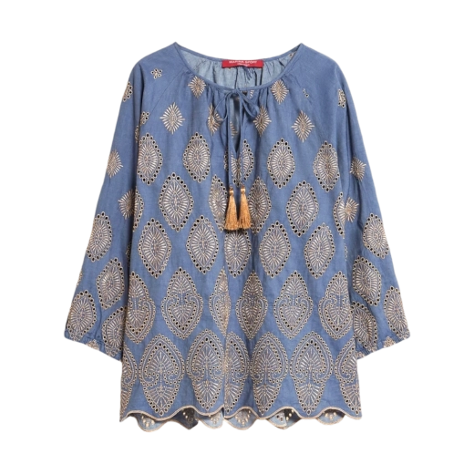 MARINA RINALDI ŽENSKA BLUZA PLAVA