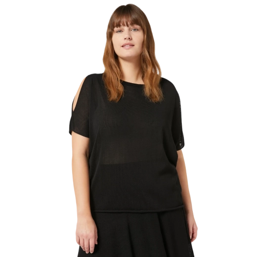 MARINA RINALDI ŽENSKI DŽEMPER CRNA 35099