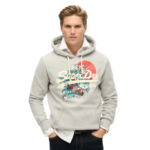 SUPERDRY MUŠKA DUKSERICA SIVA