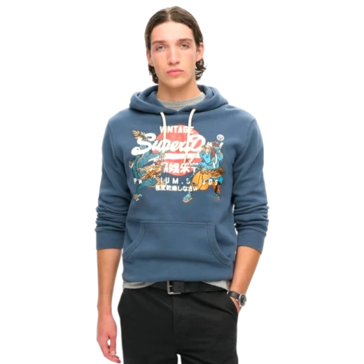 SUPERDRY MUŠKA DUKSERICA PLAVA 35409