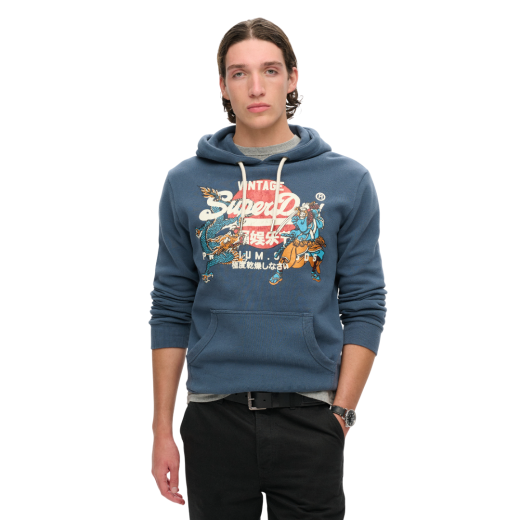 SUPERDRY MUŠKA DUKSERICA PLAVA