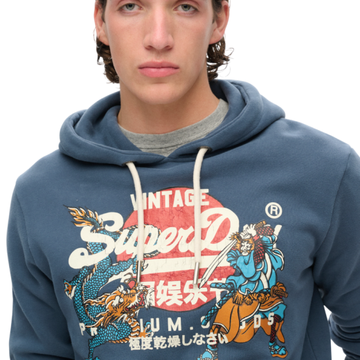 SUPERDRY MUŠKA DUKSERICA PLAVA 45367