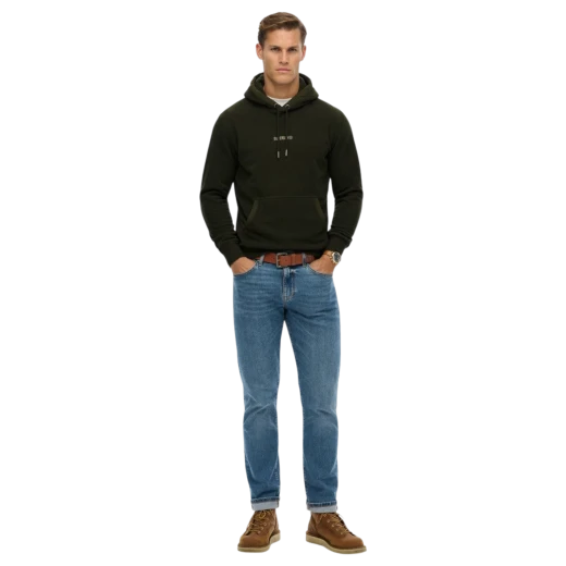 SUPERDRY MUŠKA DUKSERICA MASLINASTA 47587