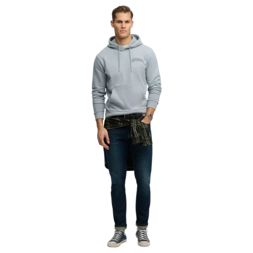 SUPERDRY MUŠKA DUKSERICA SIVA