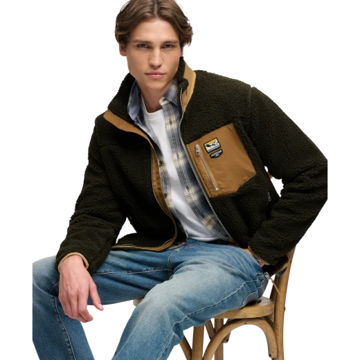 SUPERDRY MUŠKA DUKSERICA MASLINASTA 53071