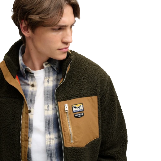 SUPERDRY MUŠKA DUKSERICA MASLINASTA 53071