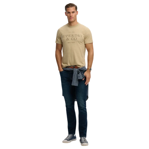 SUPERDRY MUŠKA MAJICA BEŽ