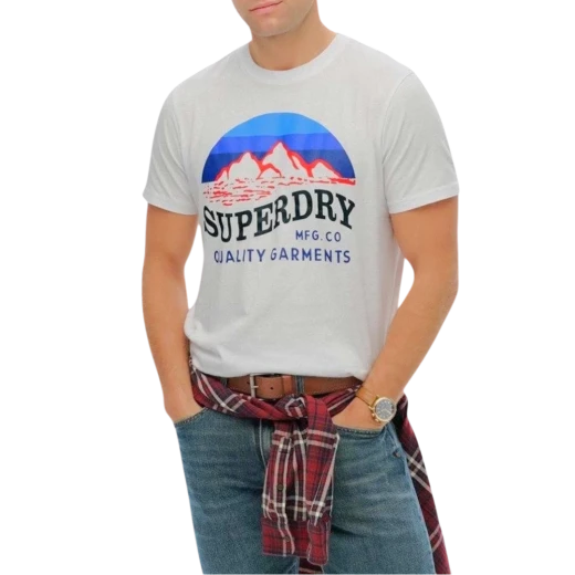 SUPERDRY MUŠKA MAJICA BIJELA