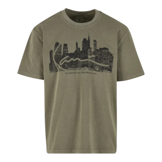 KARL KANI MUŠKA MAJICA MASLINASTA