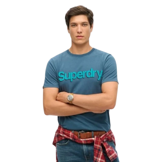 SUPERDRY MUŠKA MAJICA PLAVA 42072