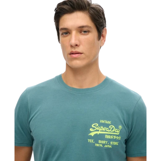 SUPERDRY MUŠKA MAJICA PLAVA 47528