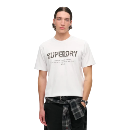 SUPERDRY MUŠKA MAJICA BIJELA