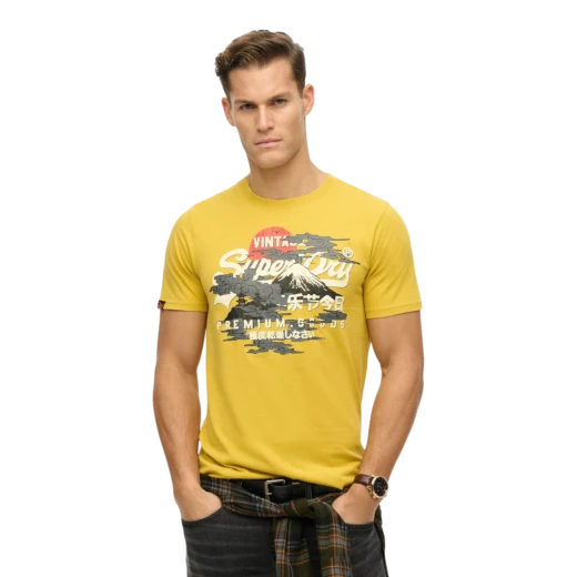 SUPERDRY MUŠKA MAJICA ŽUTA