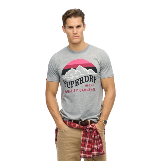 SUPERDRY MUŠKA MAJICA SIVA