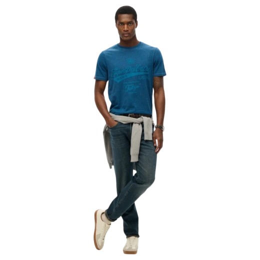 SUPERDRY MUŠKA MAJICA PLAVA 47558