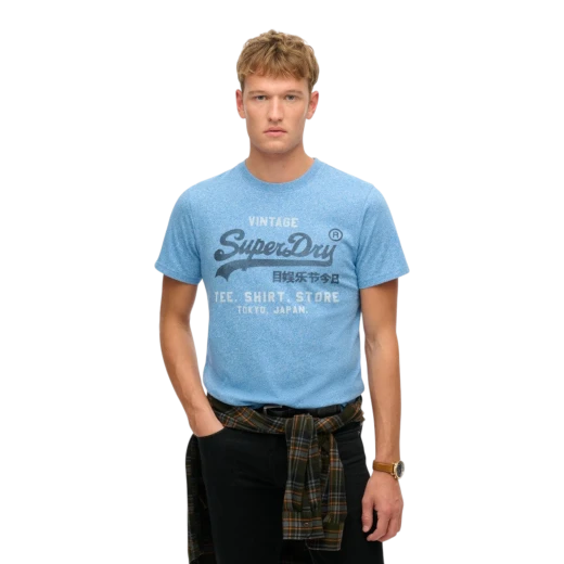 SUPERDRY MUŠKA MAJICA PLAVA