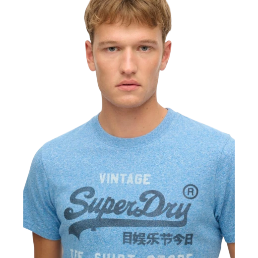 SUPERDRY MUŠKA MAJICA PLAVA 47565