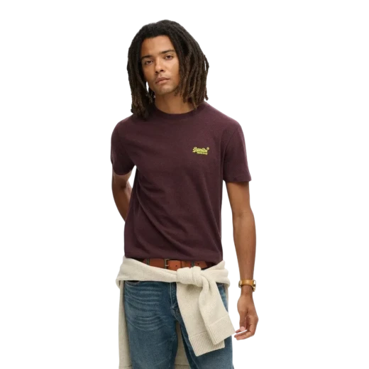 SUPERDRY MUŠKA MAJICA BORDO