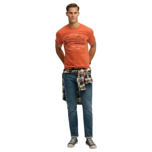 SUPERDRY MUŠKA MAJICA NARANDŽASTA 47722