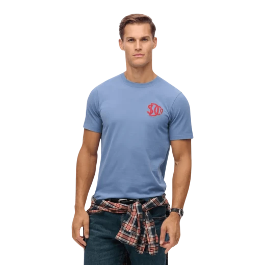 SUPERDRY MUŠKA MAJICA PLAVA