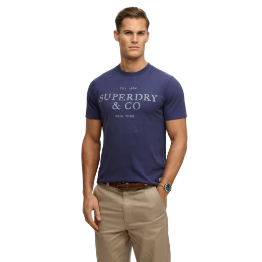 SUPERDRY MUŠKA MAJICA PLAVA