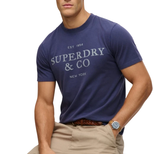 SUPERDRY MUŠKA MAJICA PLAVA 47739