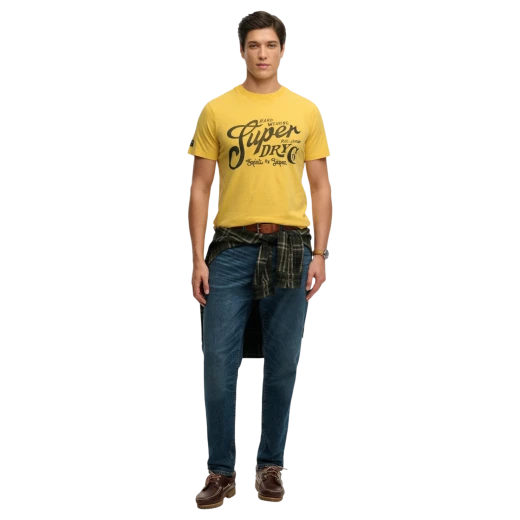 SUPERDRY MUŠKA MAJICA ŽUTA 50180