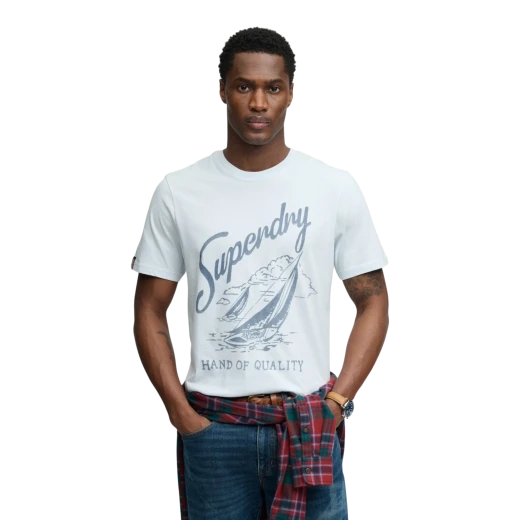 SUPERDRY MUŠKA MAJICA PLAVA 50182