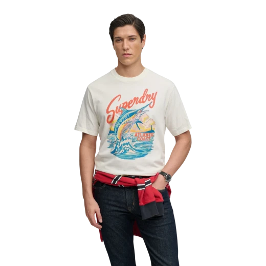 SUPERDRY MUŠKA MAJICA BIJELA