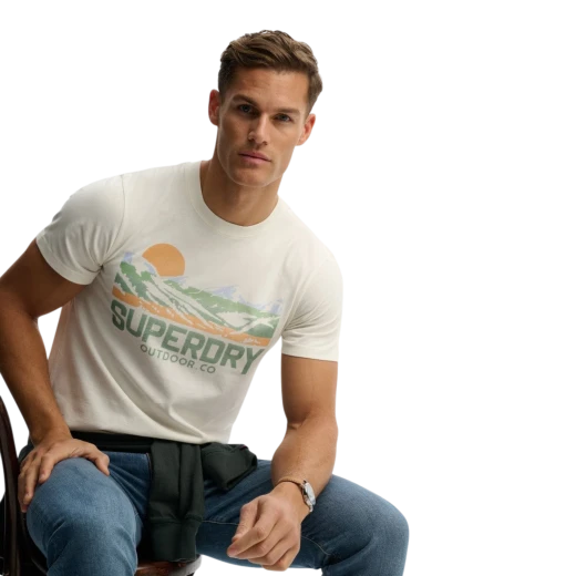 SUPERDRY MUŠKA MAJICA BIJELA