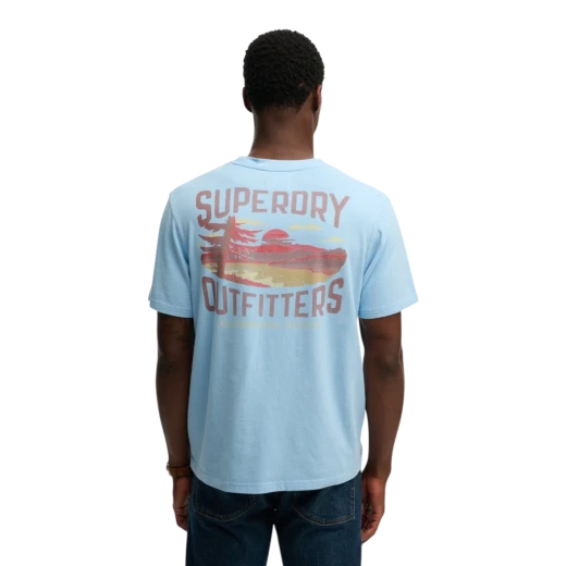 SUPERDRY MUŠKA MAJICA PLAVA 50187