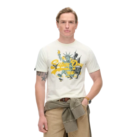 SUPERDRY MUŠKA MAJICA BIJELA
