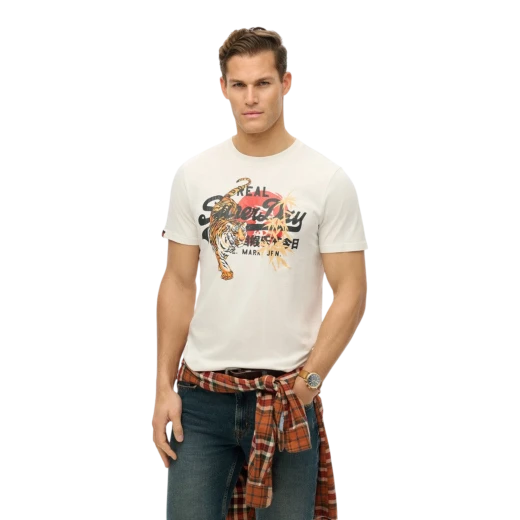 SUPERDRY MUŠKA MAJICA BIJELA