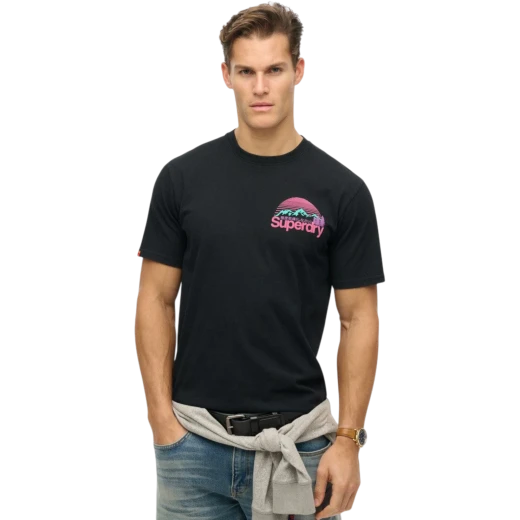 SUPERDRY MUŠKA MAJICA CRNA