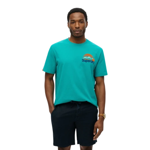 SUPERDRY MUŠKA MAJICA PLAVA