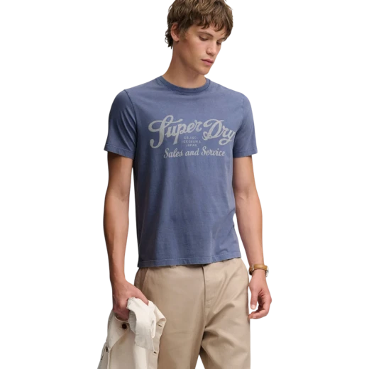 SUPERDRY MUŠKA MAJICA PLAVA 53038