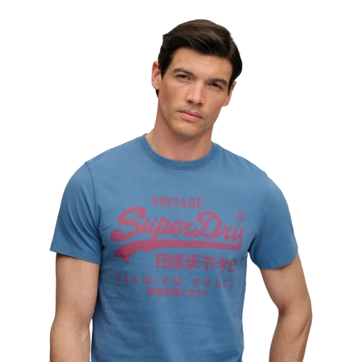 SUPERDRY MUŠKA MAJICA PLAVA 53044