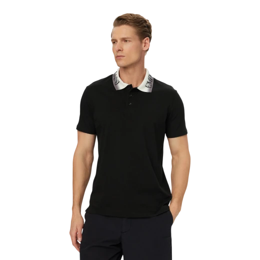 EMPORIO ARMANI MUŠKA POLO MAJICA CRNA