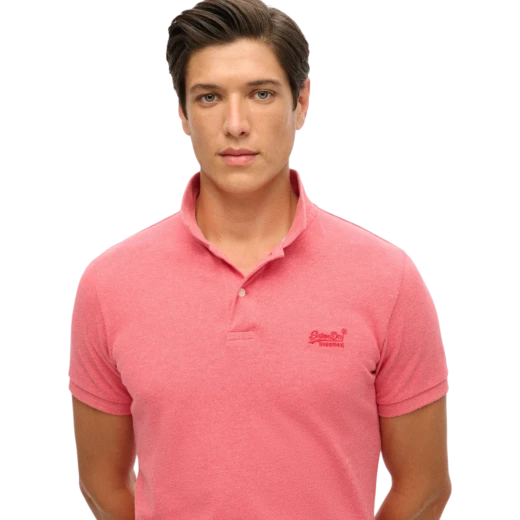 SUPERDRY MUŠKA POLO MAJICA ROZA 31474