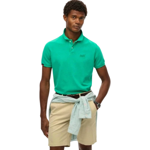 SUPERDRY MUŠKA POLO MAJICA ZELENA