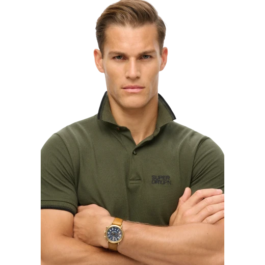 SUPERDRY MUŠKA POLO MAJICA MASLINASTA 45499