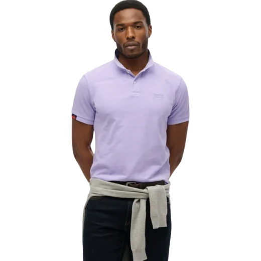 SUPERDRY MUŠKA POLO MAJICA LJUBIČASTA