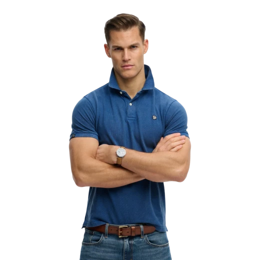 SUPERDRY MUŠKA POLO MAJICA PLAVA