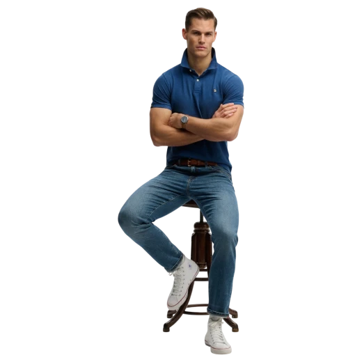 SUPERDRY MUŠKA POLO MAJICA PLAVA 50202