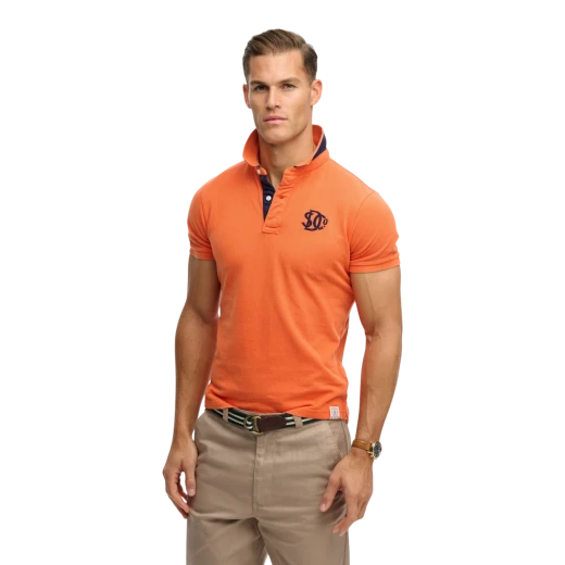 SUPERDRY MUŠKA POLO MAJICA NARANDŽASTA