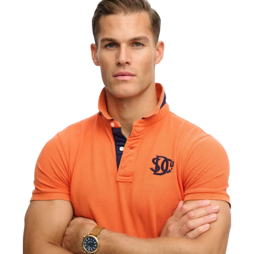 SUPERDRY MUŠKA POLO MAJICA NARANDŽASTA 50210