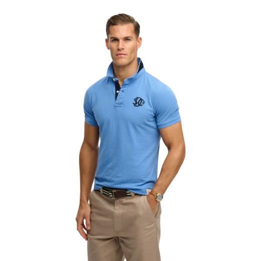 SUPERDRY MUŠKA POLO MAJICA PLAVA