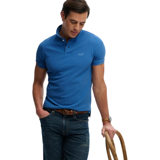 SUPERDRY MUŠKA POLO MAJICA PLAVA 50982