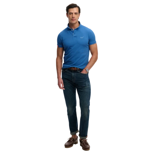 SUPERDRY MUŠKA POLO MAJICA PLAVA 50982